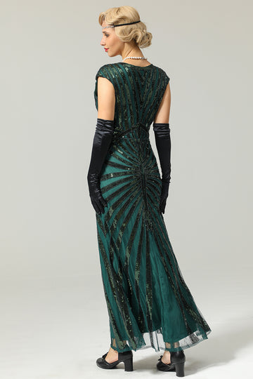 Sequined Mermaid 1920s Dress
